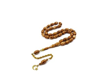 Katalin Czechoslovak Stick Object Gold Tassel Rosary TOKB - 006